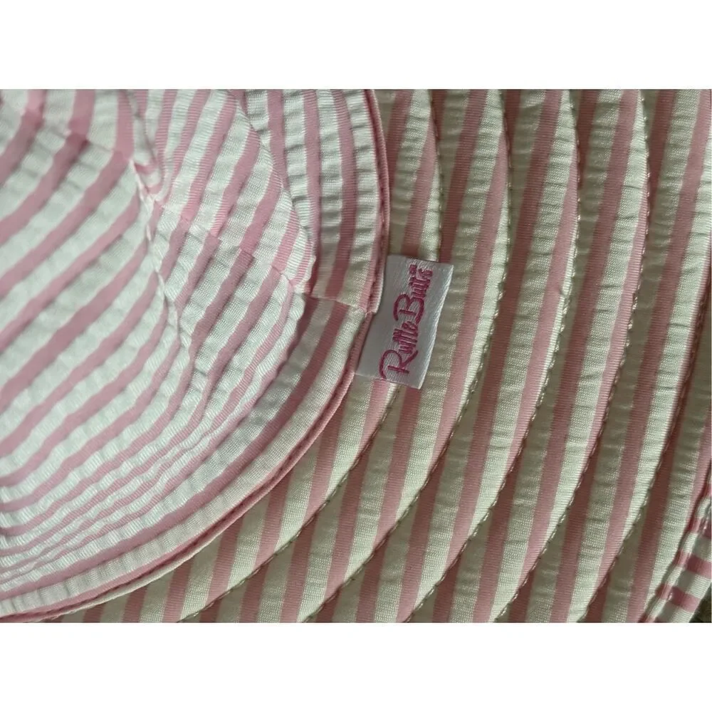 ❤️RuffleButts Seersucker Sun Hat 0-12M